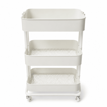 IKEA RÅSKOG 3-Tier Trolley – White – Rolling Storage Cart - Al Thahani Furniture