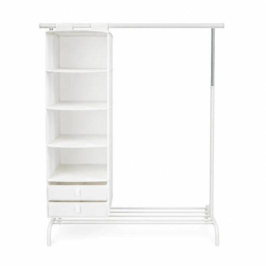 IKEA RIGGA Clothes Rack with Hanging Closet Organizer - used 3 months - Al Thahani Furniture
