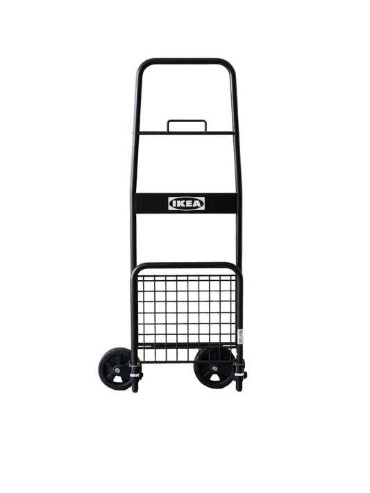 IKEA RULLEBÖR Black Folding Trolley – 50 kg Capacity - althahanifurniture