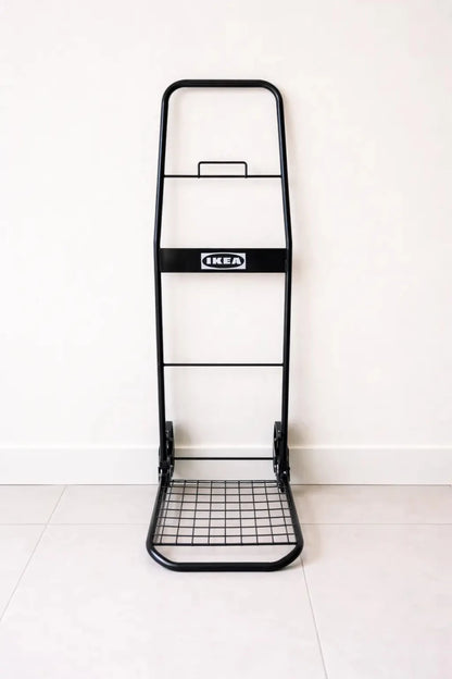 IKEA RULLEBÖR Black Folding Trolley – 50 kg Capacity - althahanifurniture