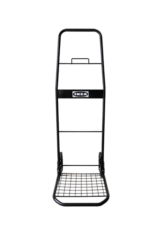 IKEA RULLEBÖR Black Folding Trolley – 50 kg Capacity - althahanifurniture