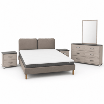 IKEA SAGESUND 5-Piece King Bedroom Set Bundle with Mattress – 180 × 200 cm - Al Thahani Furniture
