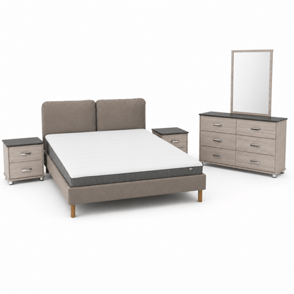 IKEA SAGESUND 5-Piece King Bedroom Set Bundle with Mattress – 180 × 200 cm - Al Thahani Furniture