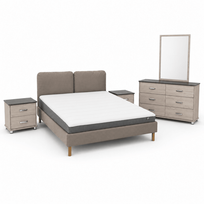 IKEA SAGESUND 5-Piece King Bedroom Set Bundle with Mattress – 180 × 200 cm - Al Thahani Furniture