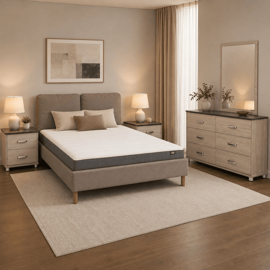 IKEA SAGESUND 5-Piece King Bedroom Set Bundle with Mattress – 180 × 200 cm - Al Thahani Furniture