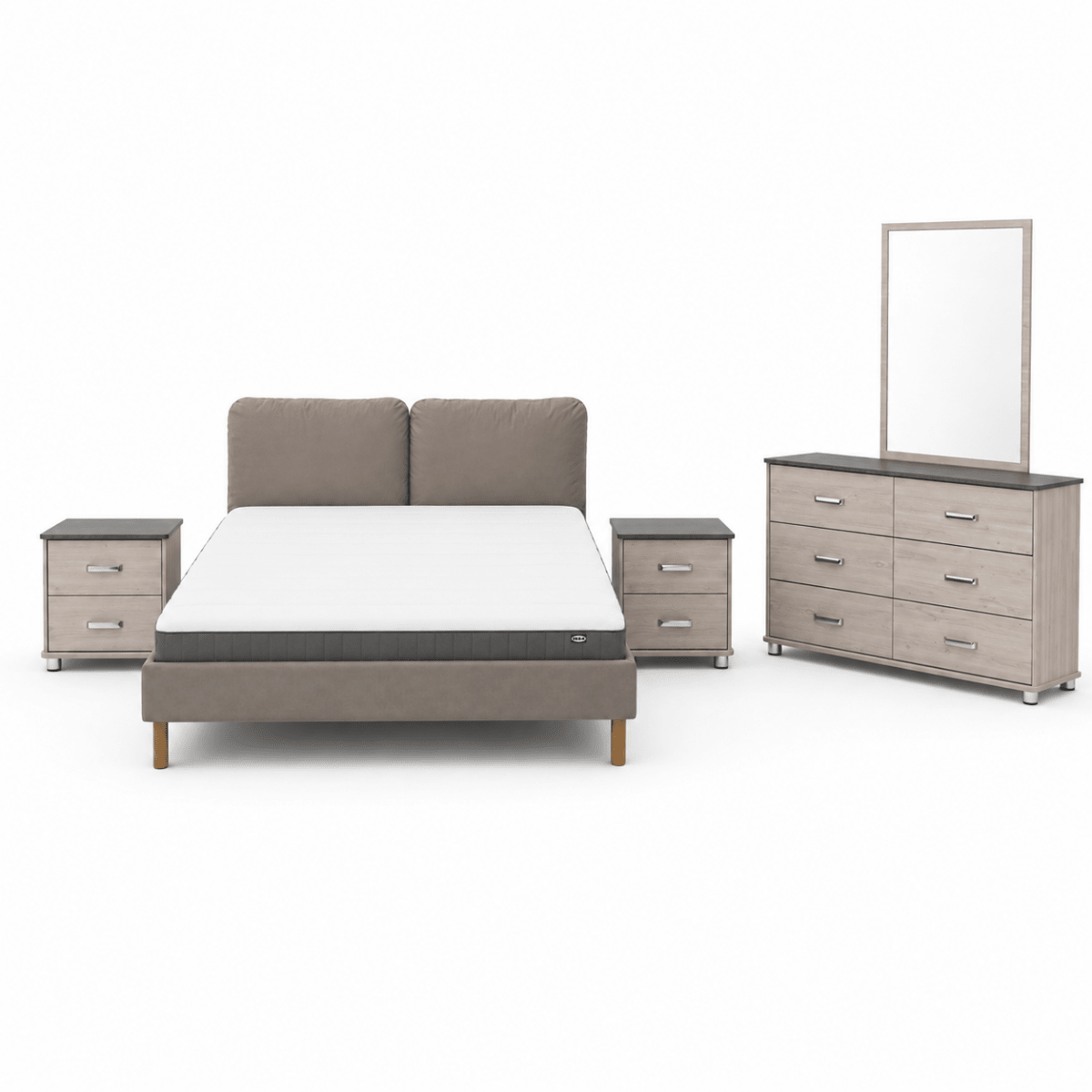 IKEA SAGESUND 5-Piece King Bedroom Set Bundle with Mattress – 180 × 200 cm - Al Thahani Furniture