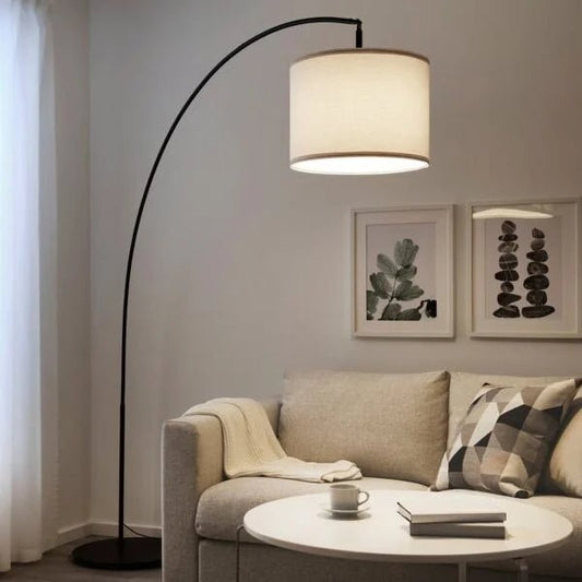 IKEA SKAFTET Arched Floor Lamp | Black | 220 cm Wide x 175 cm High | Adjustable Arch - althahanifurniture