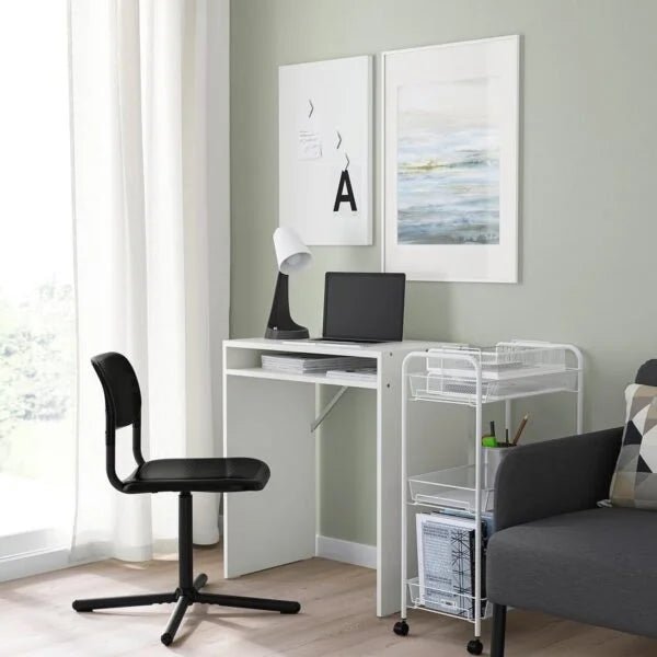 IKEA SMÄLLEN Swivel Chair in Black | Modern Mobility - althahanifurniture