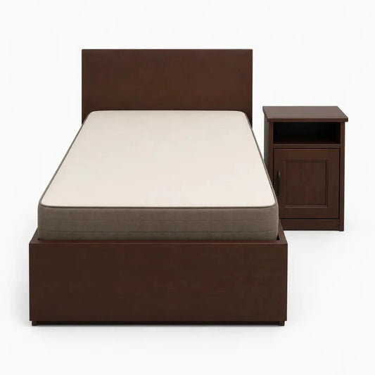 IKEA SONGESAND Single Bed Set with Mattress, 90x200 cm - used 5 months - Al Thahani Furniture
