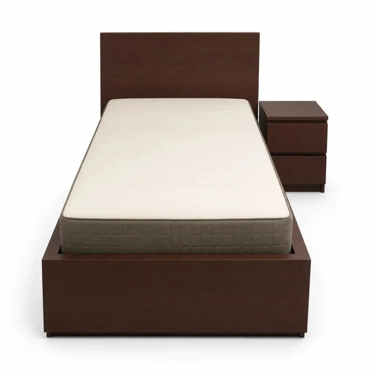 IKEA SONGESAND Single Bed Set with Mattress, 90x200 cm - used 5 months - Al Thahani Furniture
