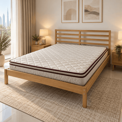 IKEA TARVA Double Bed Frame with Mattress – Solid Pine – 160 × 200 cm - Al Thahani Furniture