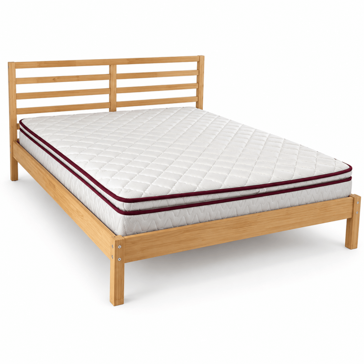 IKEA TARVA Double Bed Frame with Mattress – Solid Pine – 160 × 200 cm - Al Thahani Furniture