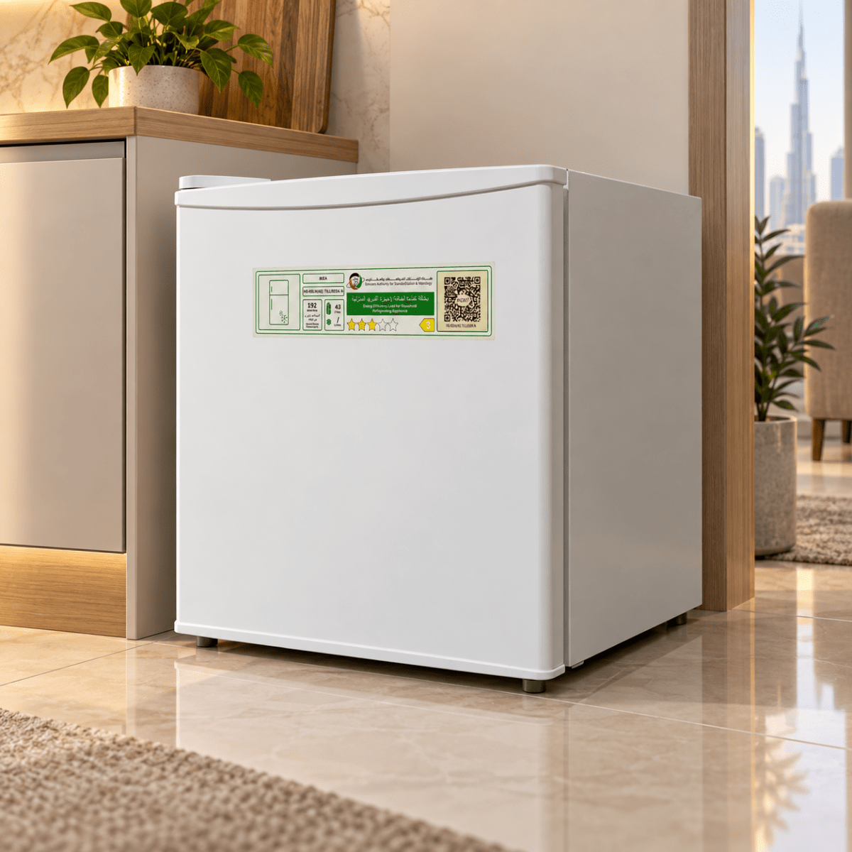 IKEA TILLREDA 43L Freestanding Mini Fridge – White – 47.2 × 45 × 49.2 cm - Al Thahani Furniture