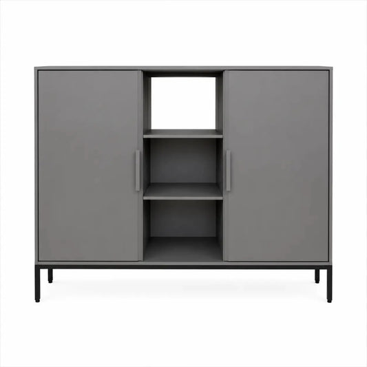 IKEA TULLSTORP Cabinet | Grey, 99x35x89 cm - used 3 months - Al Thahani Furniture