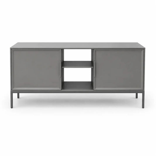 IKEA TULLSTORP TV Bench | Grey, 114x35x53 cm - used 3 months - Al Thahani Furniture