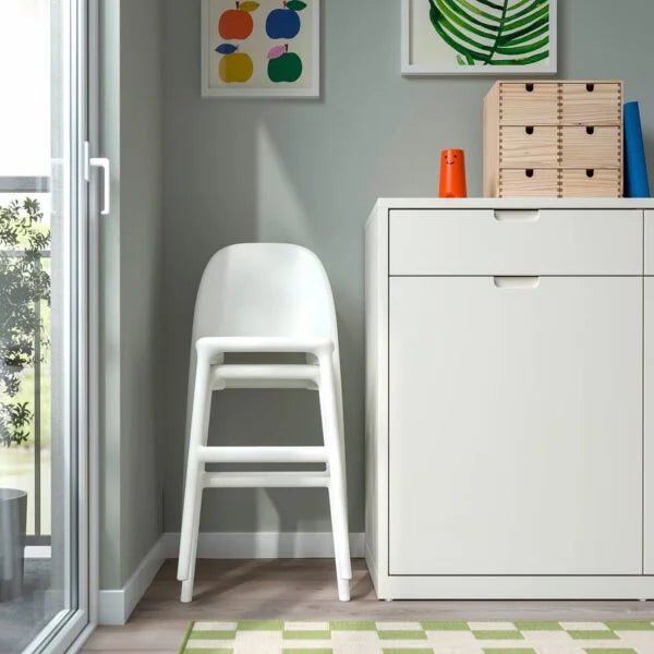 IKEA Urban Junior Chair in White Polypropylene | High - Impact Design - althahanifurniture