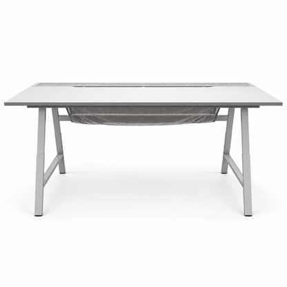 IKEA UTESPELARE Gaming Desk with Cable Management – Light Grey – 160 × 80 cm - Al Thahani Furniture