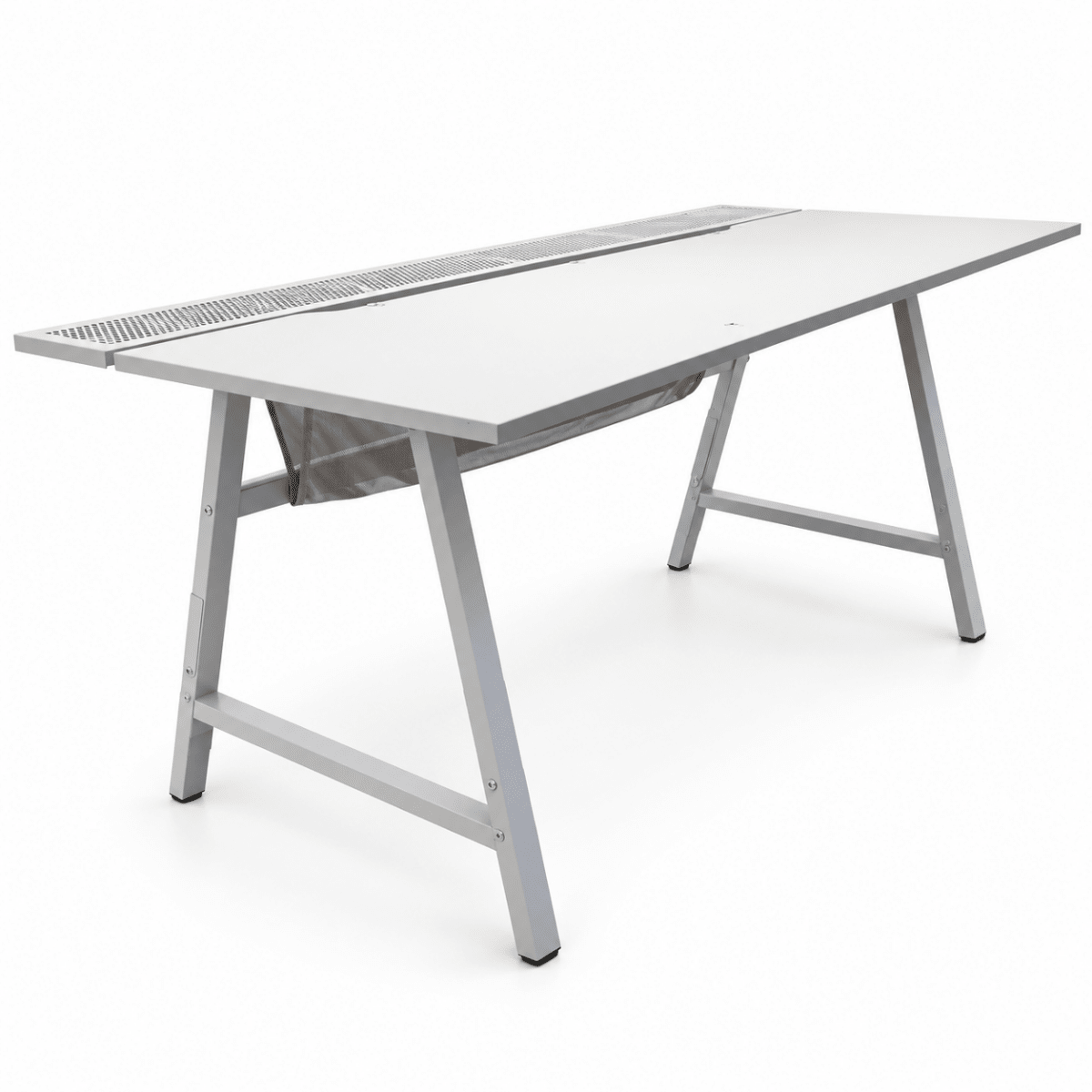 IKEA UTESPELARE Gaming Desk with Cable Management – Light Grey – 160 × 80 cm - Al Thahani Furniture
