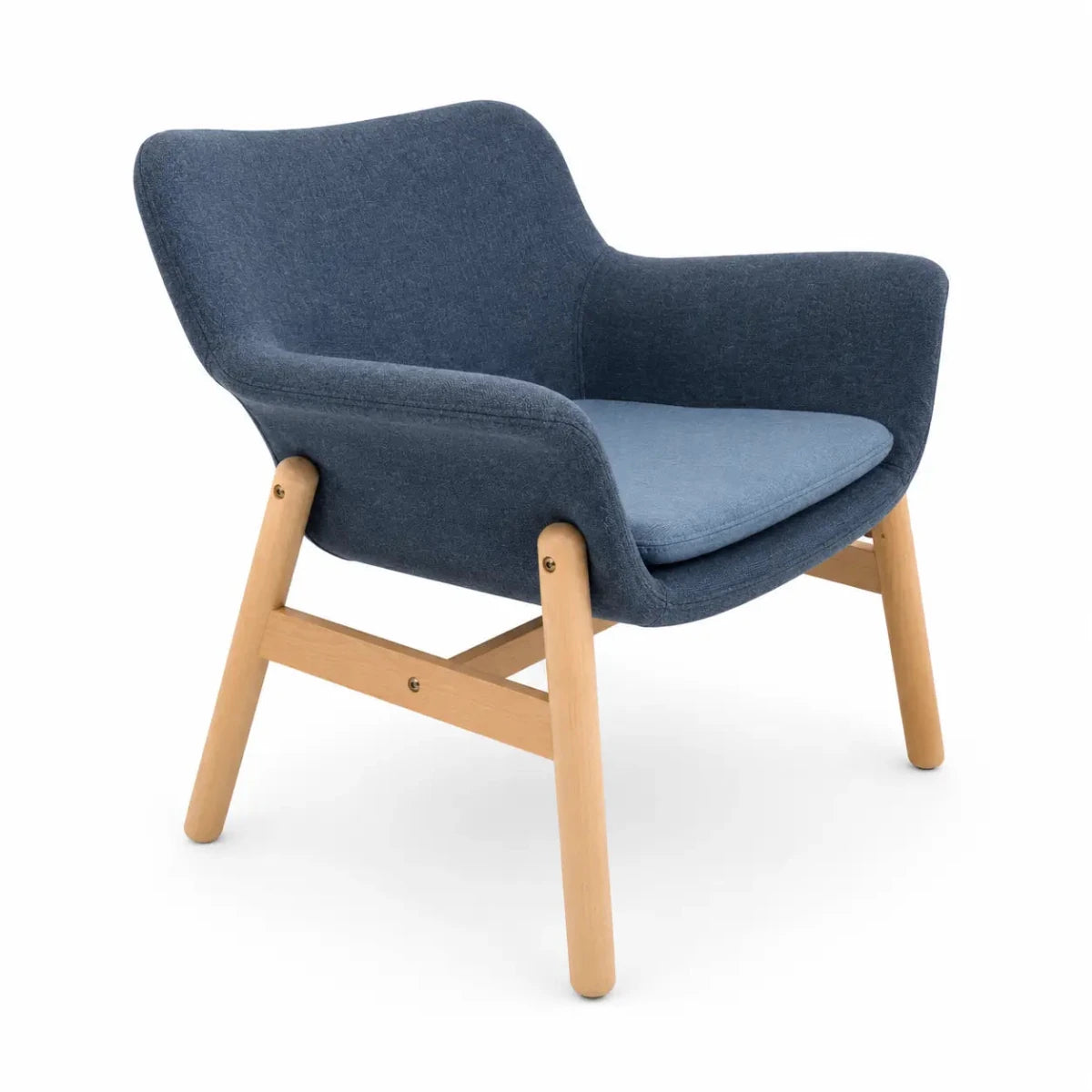 IKEA VEDBO Armchair | Gunnared Blue, Scandinavian Accent Chair - used 3 months - Al Thahani Furniture
