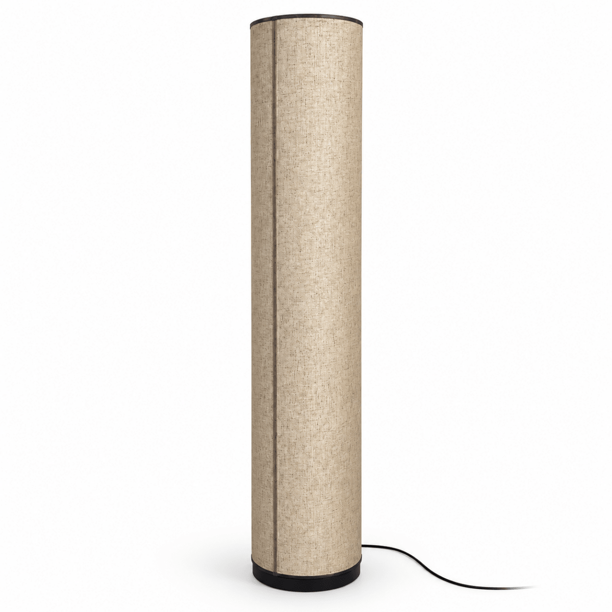 IKEA VIDJA Floor Lamp – 138 cm – White Textile Shade - Al Thahani Furniture