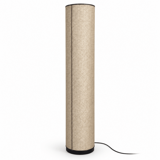 IKEA VIDJA Floor Lamp – 138 cm – White Textile Shade - Al Thahani Furniture