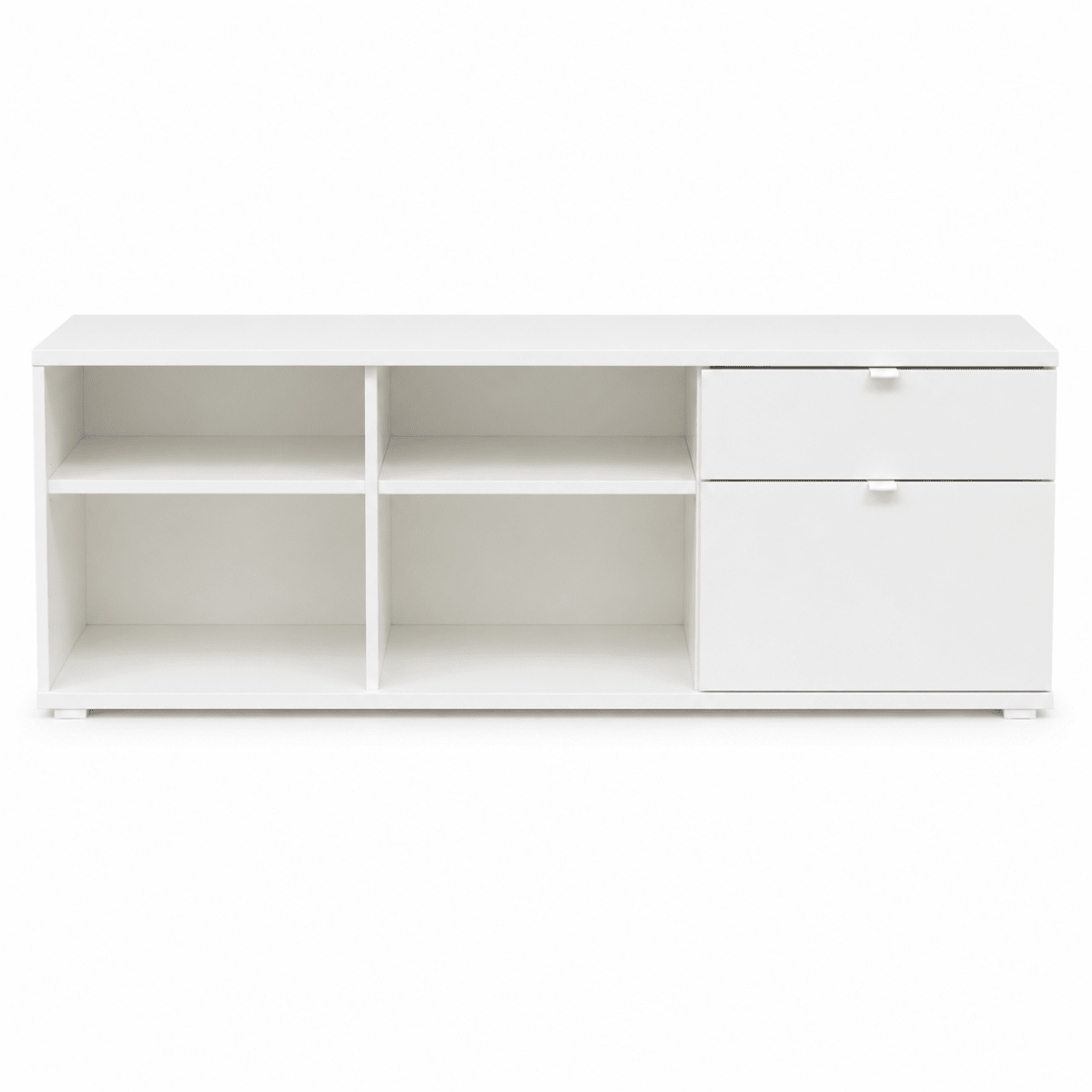 IKEA VIHALS TV Bench | White, 176.3x37x50 cm - used 5 months - Al Thahani Furniture