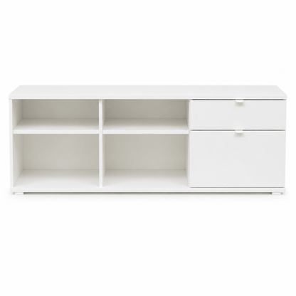 IKEA VIHALS TV Bench | White, 176.3x37x50 cm - used 5 months - Al Thahani Furniture