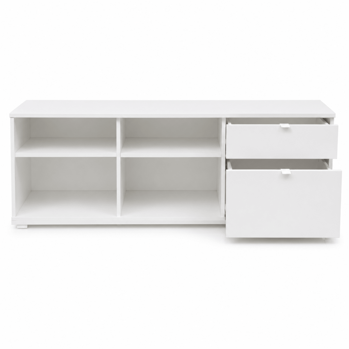 IKEA VIHALS TV Bench | White, 176.3x37x50 cm - used 5 months - Al Thahani Furniture