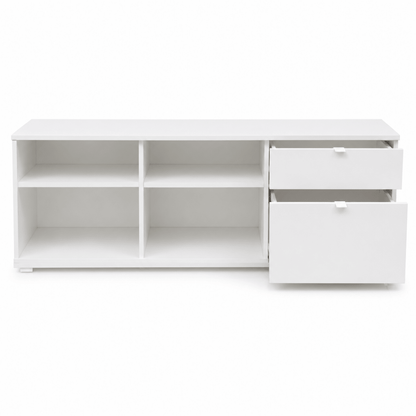 IKEA VIHALS TV Bench | White, 176.3x37x50 cm - used 5 months - Al Thahani Furniture