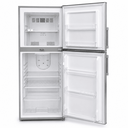 Ikon IK-200FW 200L Frost-Free Double-Door Refrigerator – Silver - Al Thahani Furniture