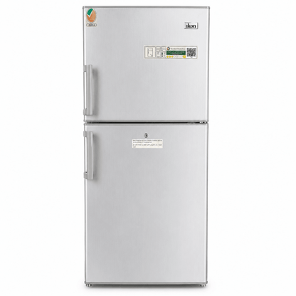 Ikon IK-200FW 200L Frost-Free Double-Door Refrigerator – Silver - Al Thahani Furniture