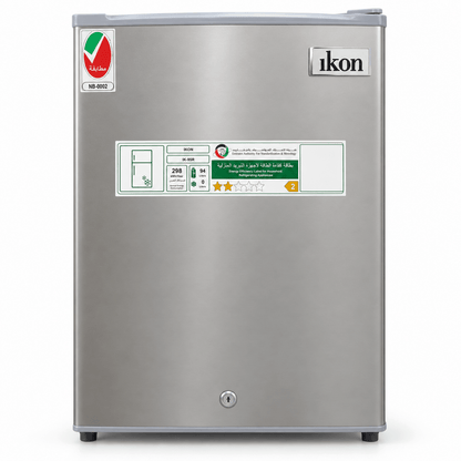 Ikon IK-95R Single-Door Refrigerator – 94L – Silver - Al Thahani Furniture