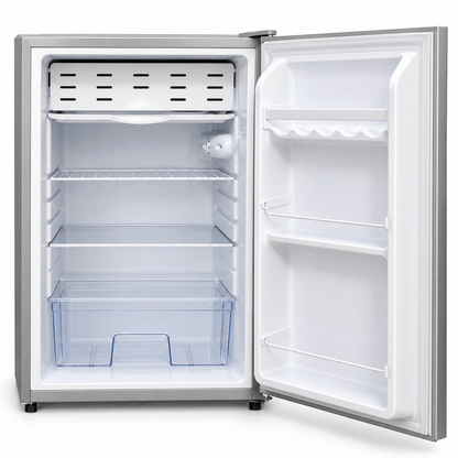 Ikon IK-95R Single-Door Refrigerator – 94L – Silver - Al Thahani Furniture