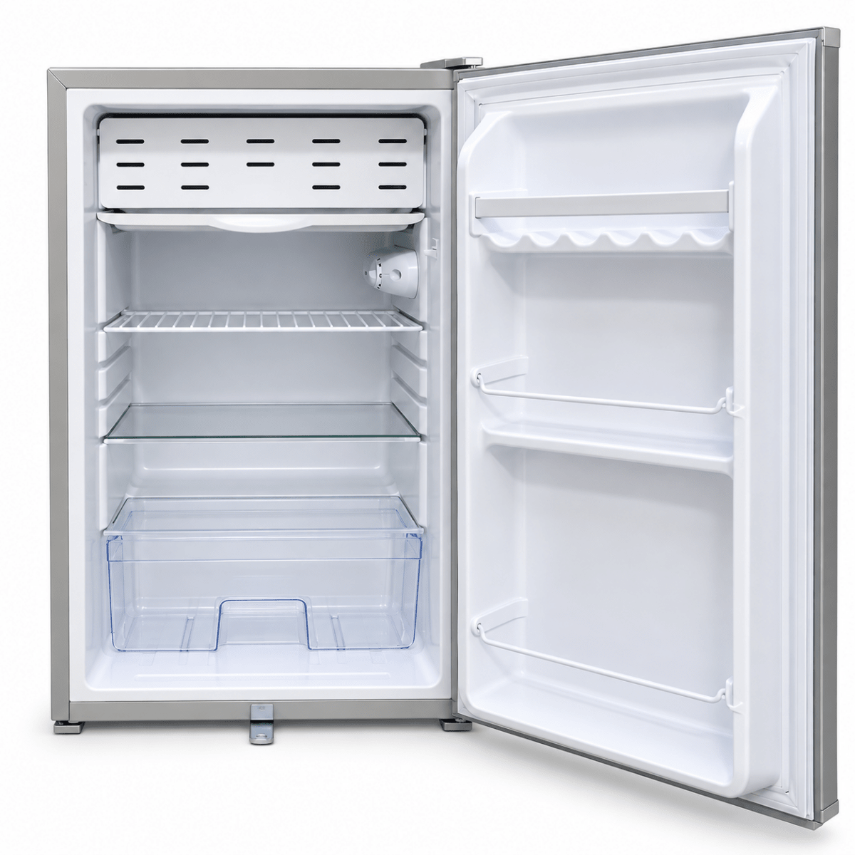 Ikon IK-95R Single-Door Refrigerator – 94L – Silver - Al Thahani Furniture