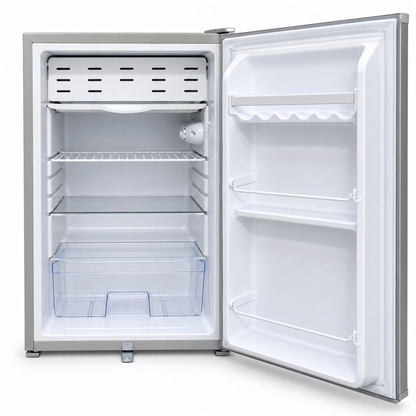 Ikon IK-95R Single-Door Refrigerator – 94L – Silver - Al Thahani Furniture