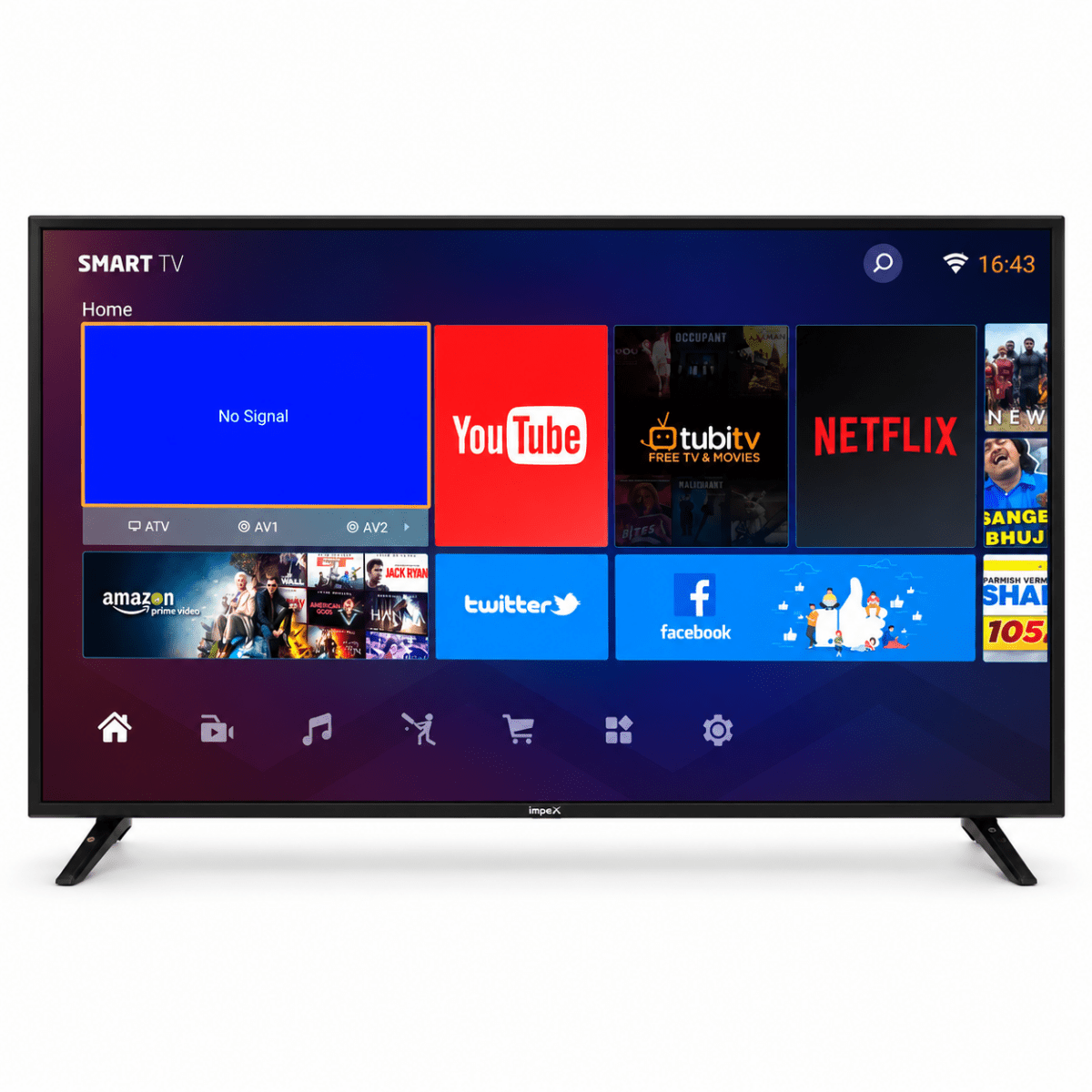 Impex GLORIA 58 SMART 58-Inch 4K UHD Android Smart LED TV – Black - Al Thahani Furniture