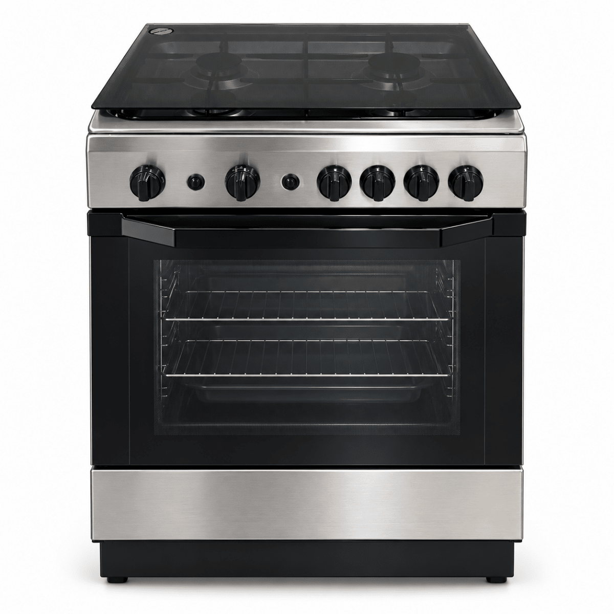 Indesit 4-Burner Freestanding Gas Cooker with Oven – 60 × 60 cm – Stainless Steel - Al Thahani Furniture