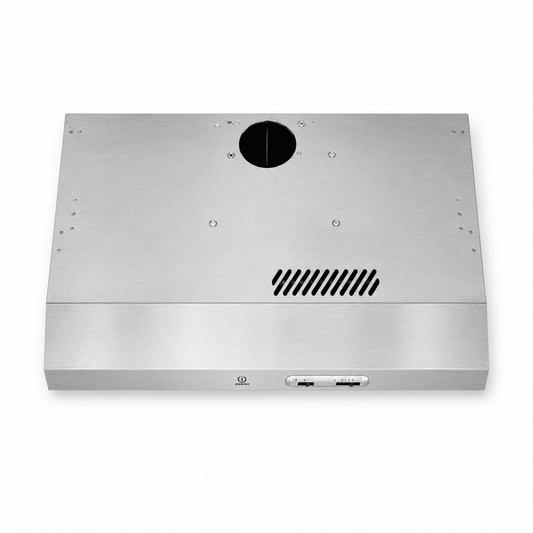 Indesit ISLK 96 LS X 90cm Freestanding/Visor Cooker Hood | Stainless Steel - used 8 months - Al Thahani Furniture