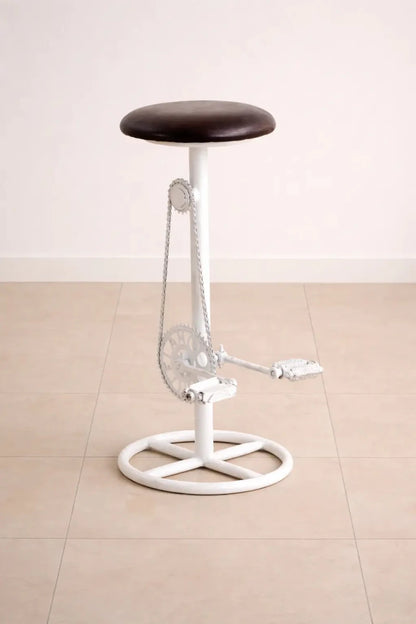 Industrial Bicycle Pedal Bar Stool – Unique Vintage Design - althahanifurniture