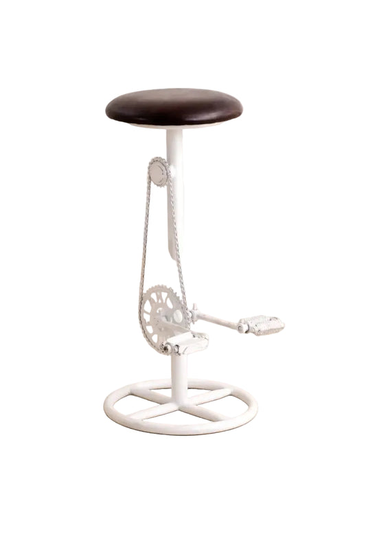 Industrial Bicycle Pedal Bar Stool – Unique Vintage Design - althahanifurniture