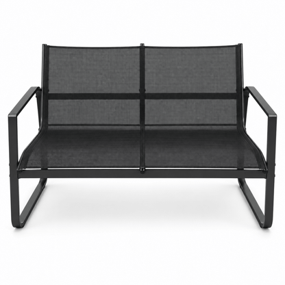 JYSK HORNSLET 4-Seater Outdoor Lounge Set – Black - Al Thahani Furniture