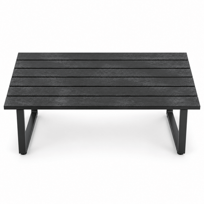 JYSK HORNSLET 4-Seater Outdoor Lounge Set – Black - Al Thahani Furniture