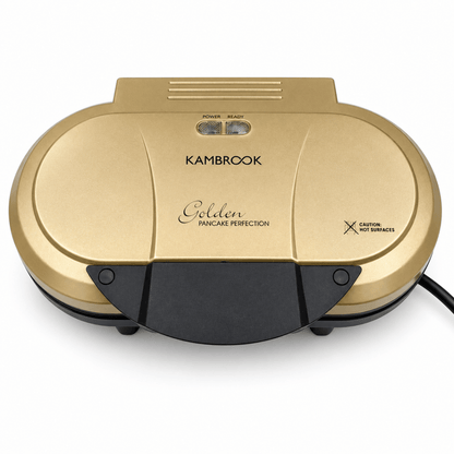 Kambrook Golden Pancake Perfection Dual Pancake Maker KPC120 – Gold - Al Thahani Furniture