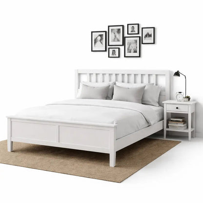 KEA HEMNES King Bed Set with HEMNES Chest of 8 Drawers – 180x200 cm– Used 5 Months (Excellent Condition) - althahanifurniture