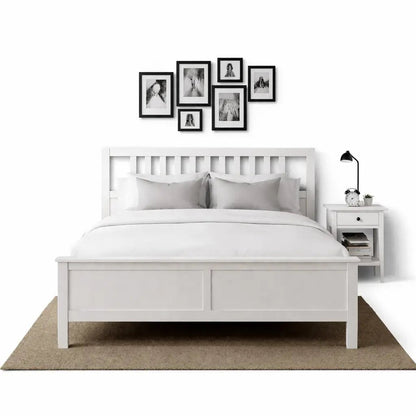 KEA HEMNES King Bed Set with HEMNES Chest of 8 Drawers – 180x200 cm– Used 5 Months (Excellent Condition) - althahanifurniture