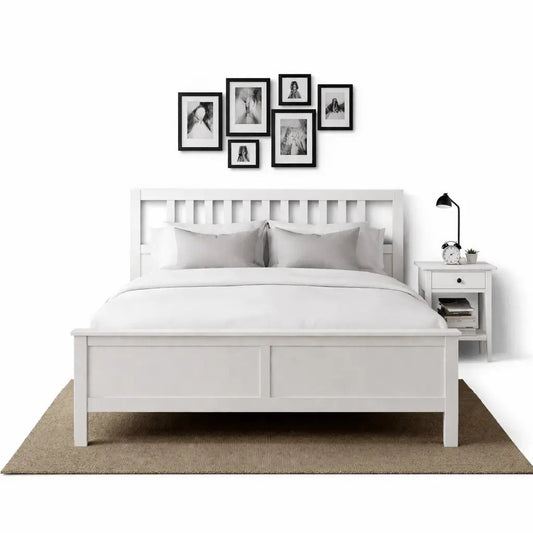KEA HEMNES King Bed Set with HEMNES Chest of 8 Drawers – 180x200 cm– Used 5 Months (Excellent Condition) - althahanifurniture