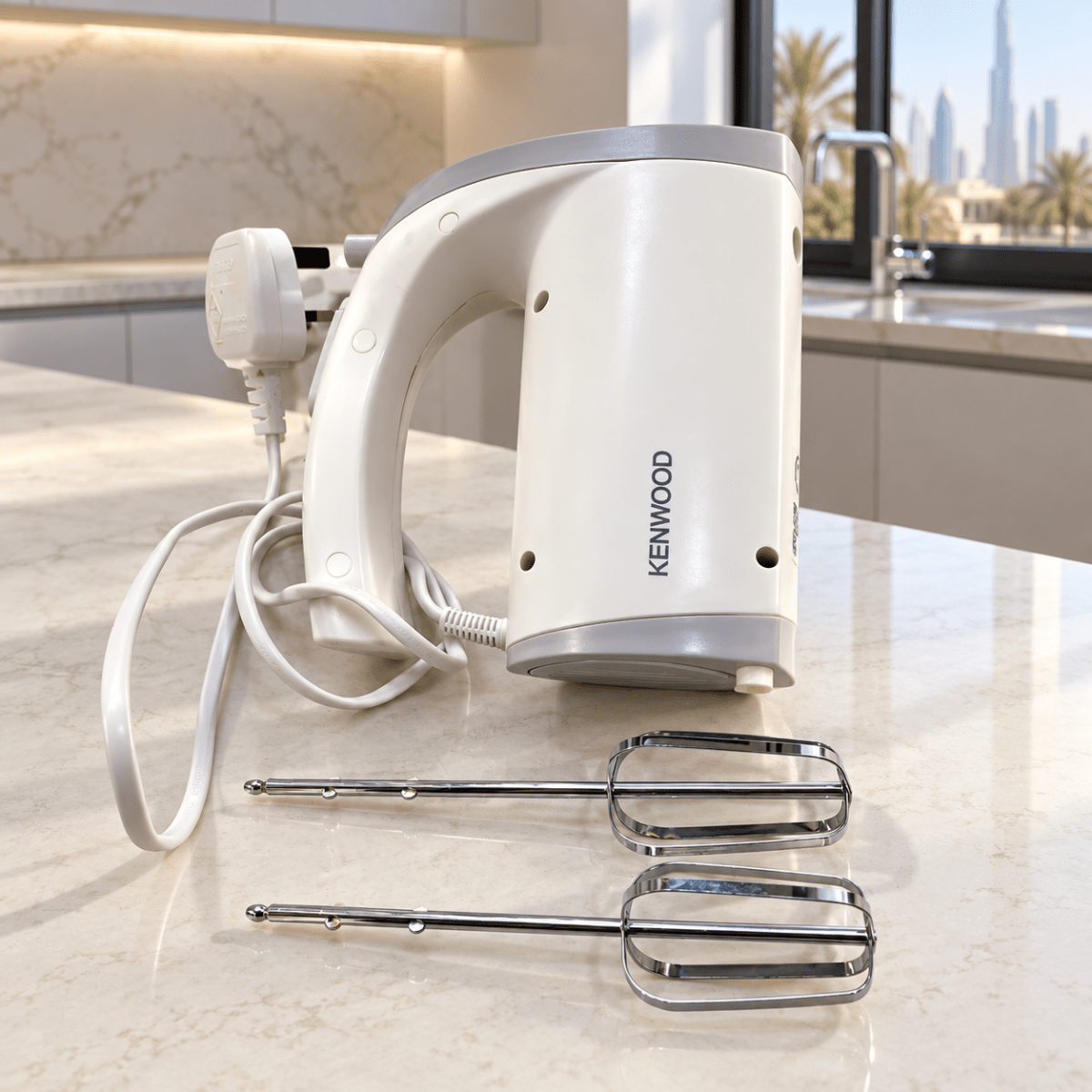 Kenwood HMP22 300W Hand Mixer with 5 Speeds & Turbo – White - Al Thahani Furniture