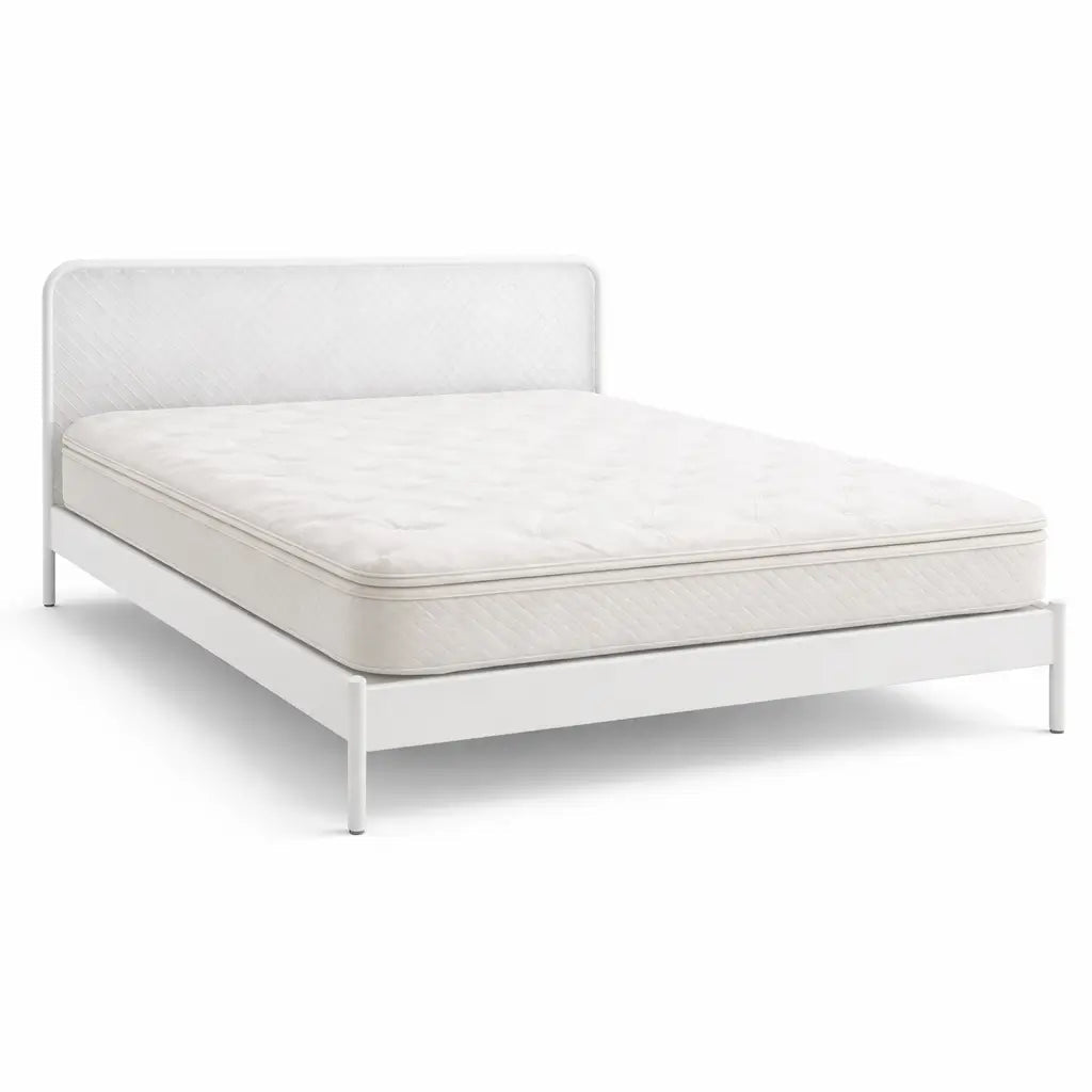 King Bed & Mattress Set – Metallic Frame – 180x200 cm – Premium Mattress Included - althahanifurniture