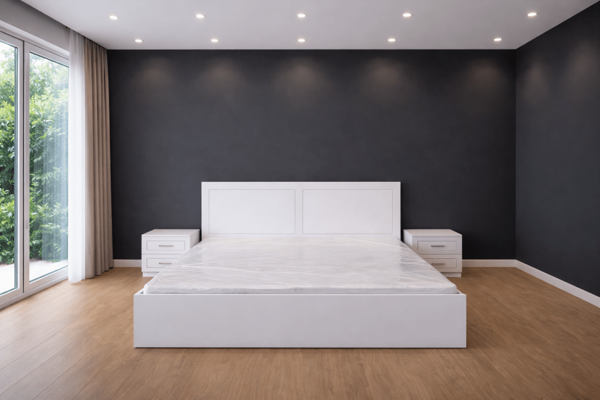 King Bedroom Set | Premium White & Brand New, (180 × 200 cm) - althahanifurniture