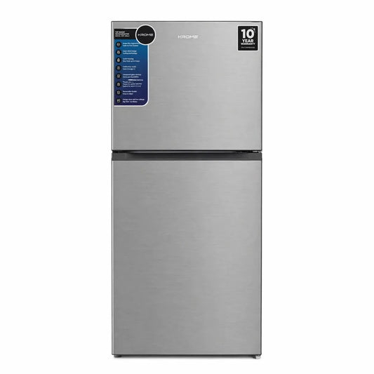 KROME 330L Double Door Top Mounted Refrigerator – used 5 months - Al Thahani Furniture
